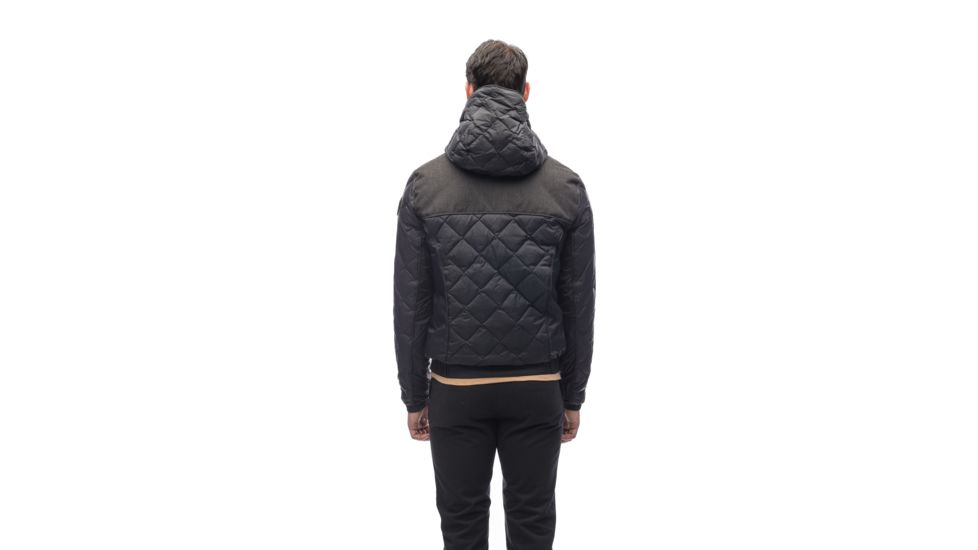 Nobis Elroy Quilted Hooded Jacket - Mens -Black/Heathered Black-X-Small