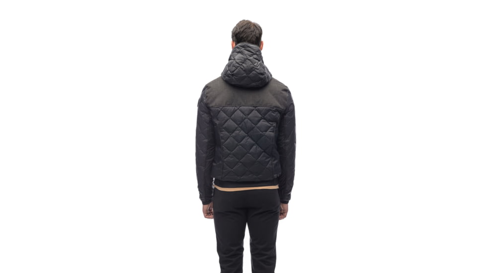 Nobis Elroy Quilted Hooded Jackets - Mens, Black/H. Black, Medium, ELROY-ZQ-BlackHBlack-M