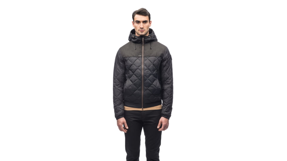 Nobis Elroy Quilted Hooded Jacket - Men's, Black/Ht Black, Medium, ELRY-ZQ_Blck/HtBlck_M
