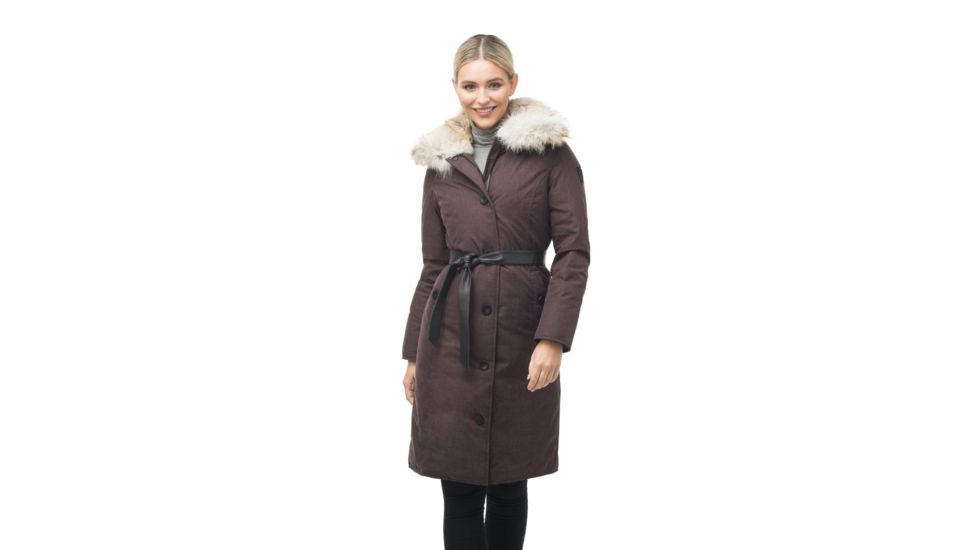 Nobis Grace A-Line Coat - Womens, H. Burgundy, Medium, GRACE-H.Burgundy-M