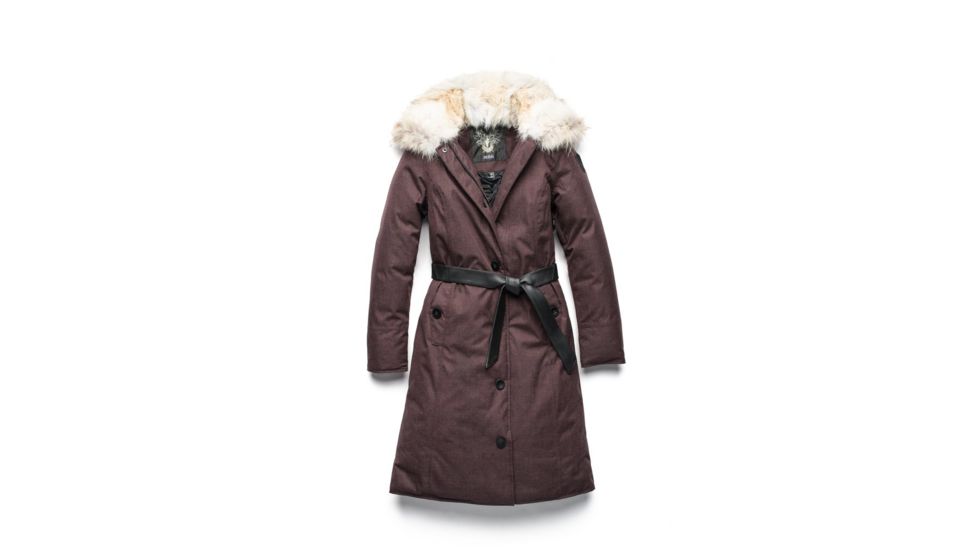 Nobis Grace A-Line Coat - Womens, H. Burgundy, Medium, GRACE-H.Burgundy-M