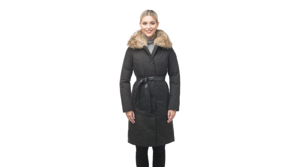 Nobis Grace A-Line Coat - Womens, H. Charcoal, Extra Small, GRACE-H.Charcoal-XS