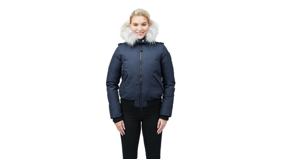 Nobis Harlow Bomber Jacket - Womens-Navy-XX-Small