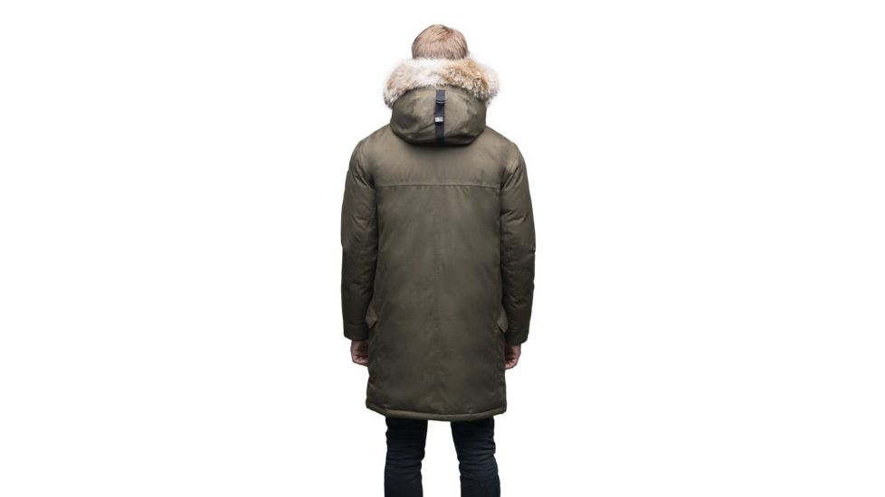 Nobis Johan Long Parka - Mens -Army Green-Large