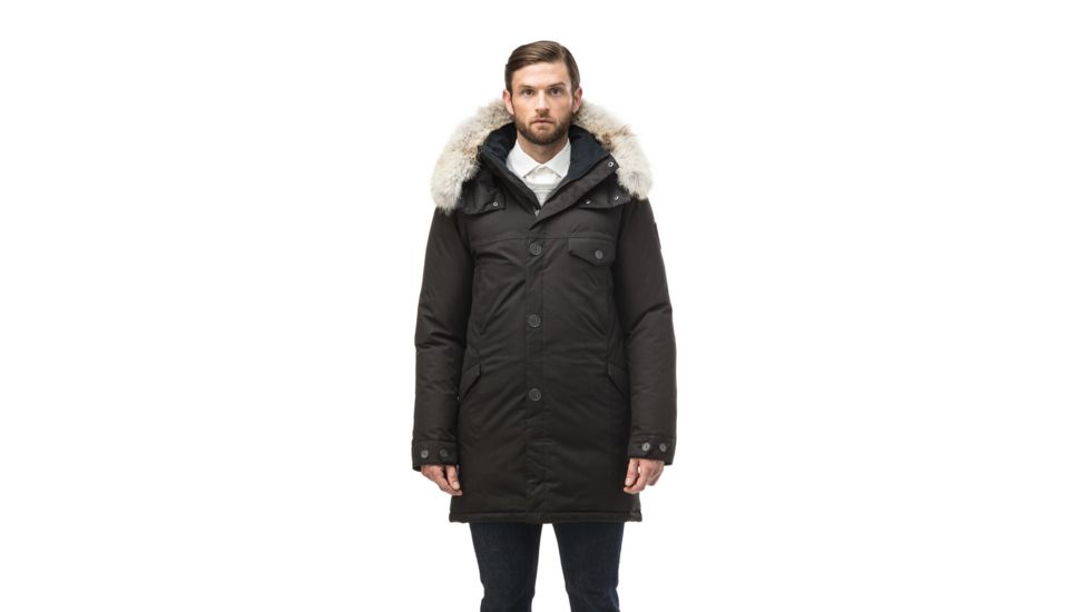 Nobis Johan Long Parka - Mens -Black-Small