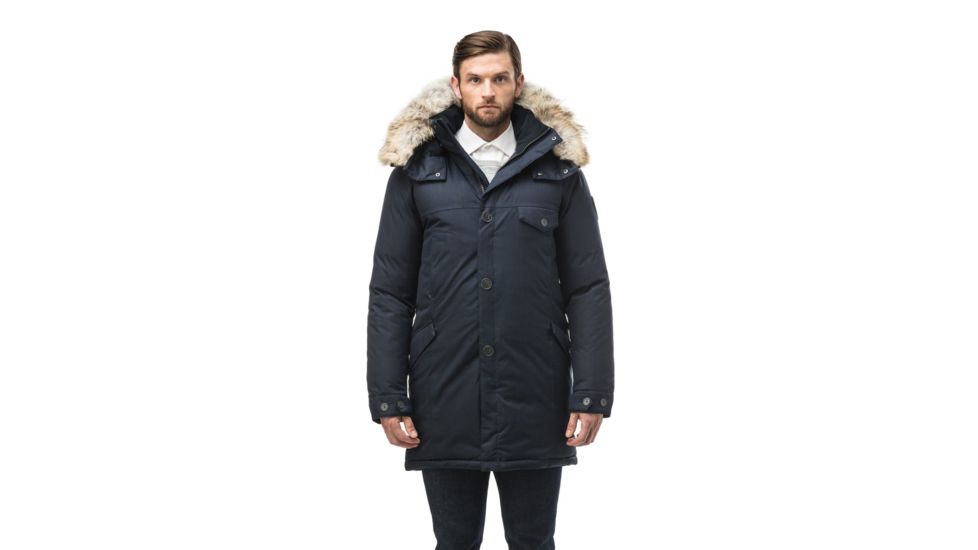 Nobis Johan Long Parka - Mens -Navy-Large