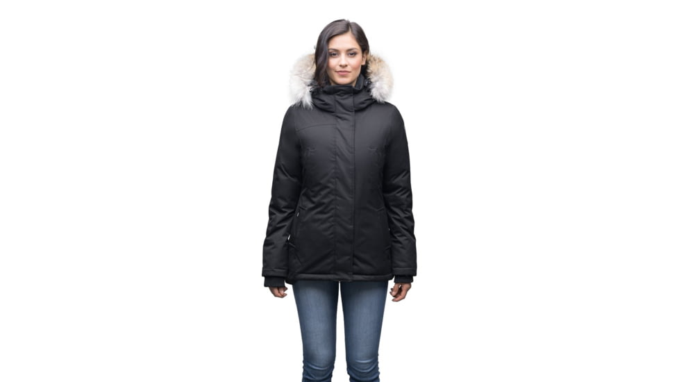 Nobis Lindsay Hip Length Parka - Womens, Crosshatch Black, Extra Small, LINDSAY-CH BLACK-XS