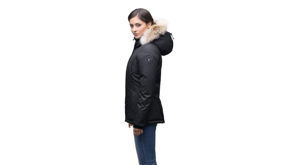 Nobis Lindsay Hip Length Parka - Womens, Crosshatch Black, Extra Small, LINDSAY-CH BLACK-XS