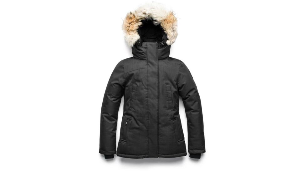 Nobis Lindsay Hip Length Parka - Womens, Crosshatch Black, Extra Small, LINDSAY-CH BLACK-XS