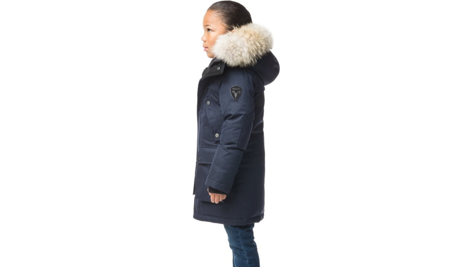 Nobis Little Yatesy Kids Long Parka, Navy, Large, LITTLEYATESY-Navy-L