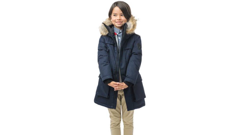 Nobis Little Yatesy Kids Long Parka, Navy, Large, LITTLEYATESY-Navy-L