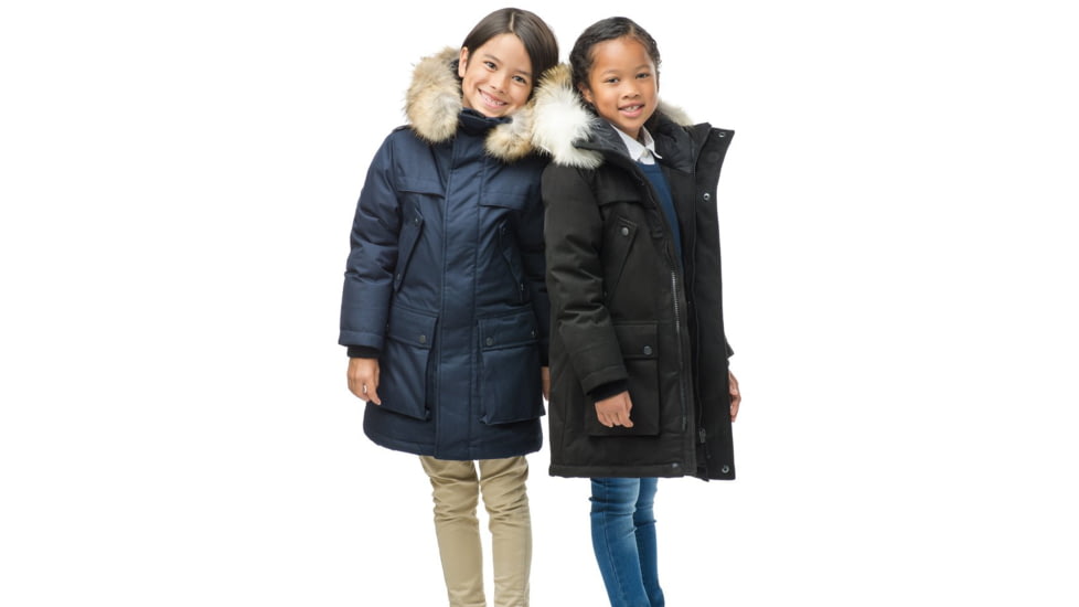 Nobis Little Yatesy Kids Long Parka, Navy, Large, LITTLEYATESY-Navy-L