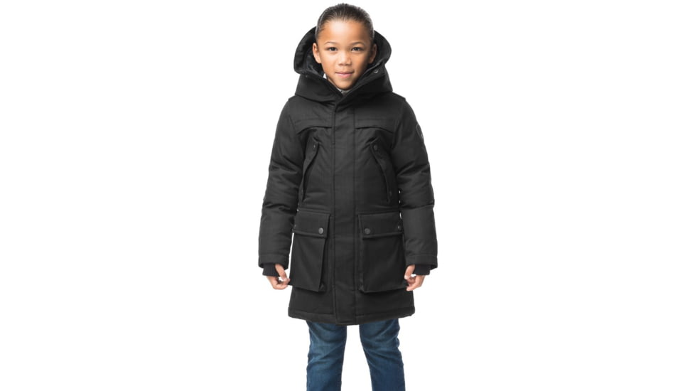 Nobis Little Yatesy Long Parkas - Kids, Black, Extra Large, LIL YATESY-Ch Black-XL