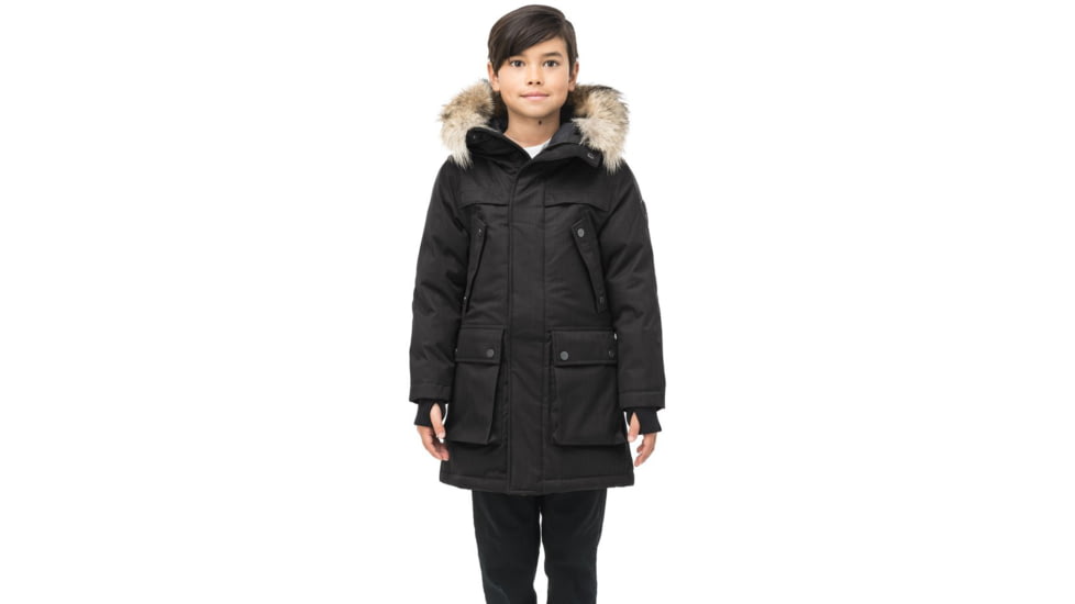 Nobis Little Yatesy Long Parkas - Kids, Black, Extra Large, LIL YATESY-Ch Black-XL