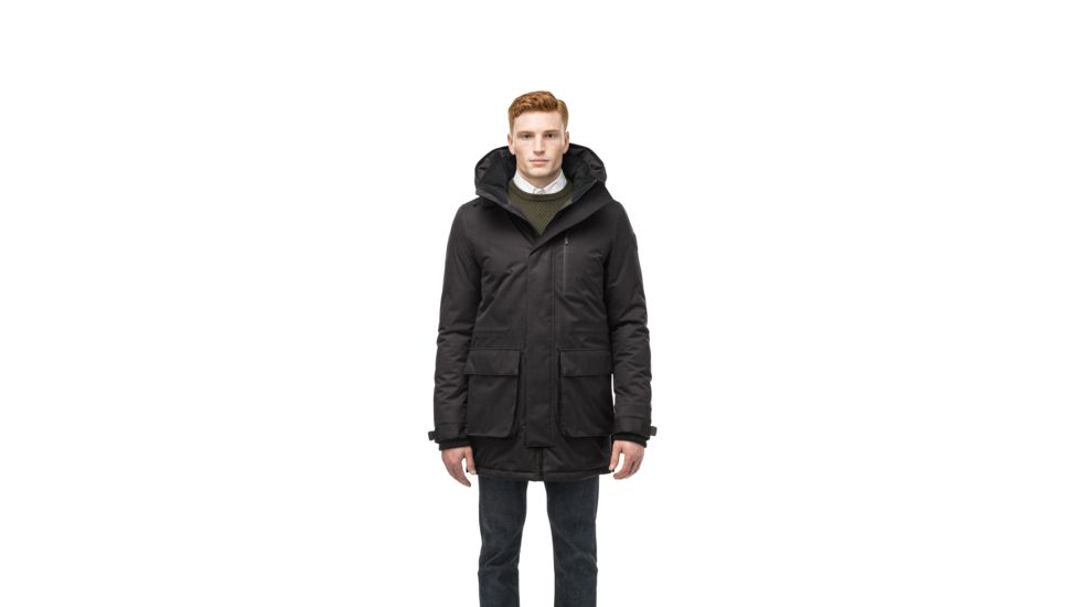Nobis Martin Hooded Parka - Mens, Crosshatch Black, Small, MARTIN-CH BLACK-S