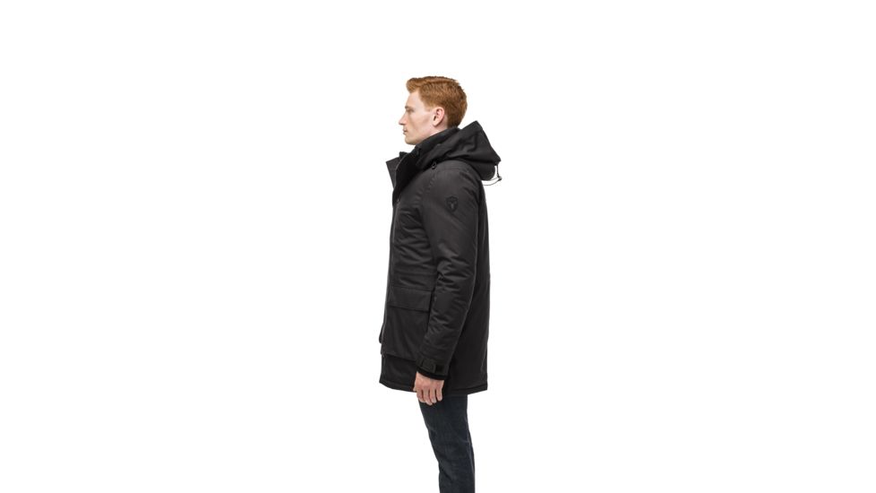 Nobis Martin Hooded Parka - Mens, Crosshatch Black, Small, MARTIN-CH BLACK-S