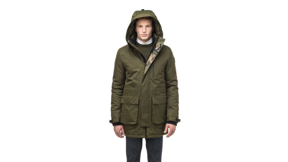 Nobis Martin Hooded Parka - Mens, Crosshatch Fatigue, Medium, MARTIN-CH FATIGUE-M