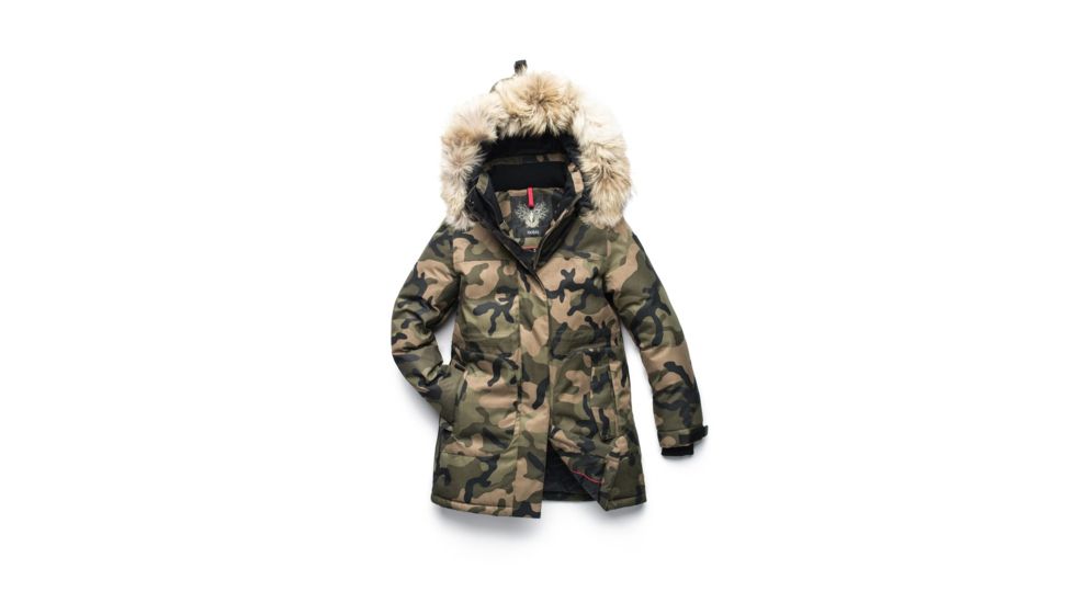Nobis Maya Parka - Womens, Crosshatch Camo, Small, MAYA-CH CAMO-S