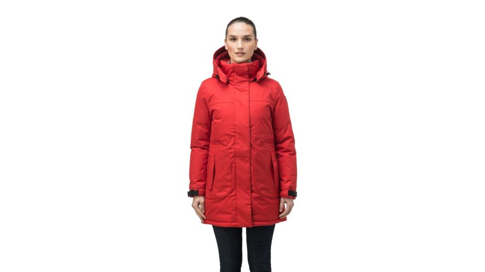 Nobis Maya Parka - Womens, Crosshatch Vermillion, Extra Small, MAYA-CH VERMILLION-XS