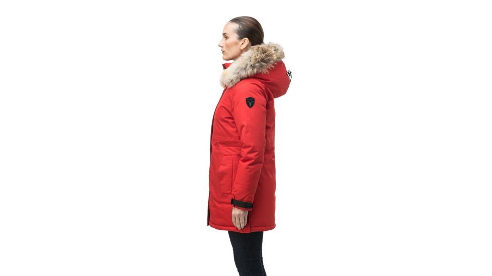 Nobis Maya Parka - Womens, Crosshatch Vermillion, Extra Small, MAYA-CH VERMILLION-XS