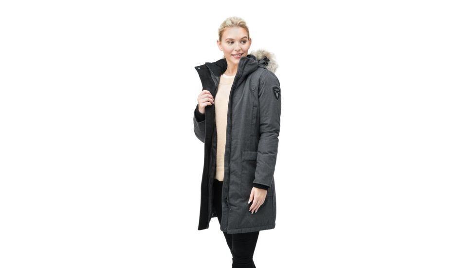 Nobis Merideth Parka - Women's -Crosshatch Steel Grey-Small