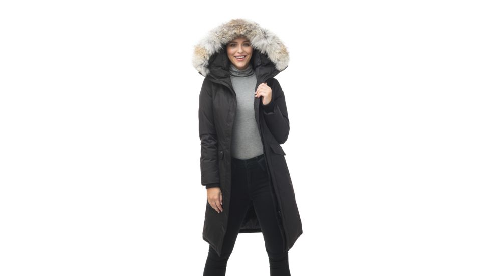 Nobis Morgan Parka - Womens, Ch Black, Extra Small, MORGAN-Ch Black-XS