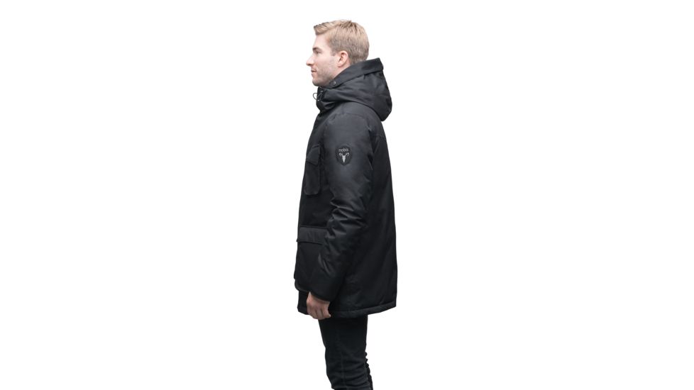 Nobis Rosco Midweight Long Parka - Mens -Black-X-Large