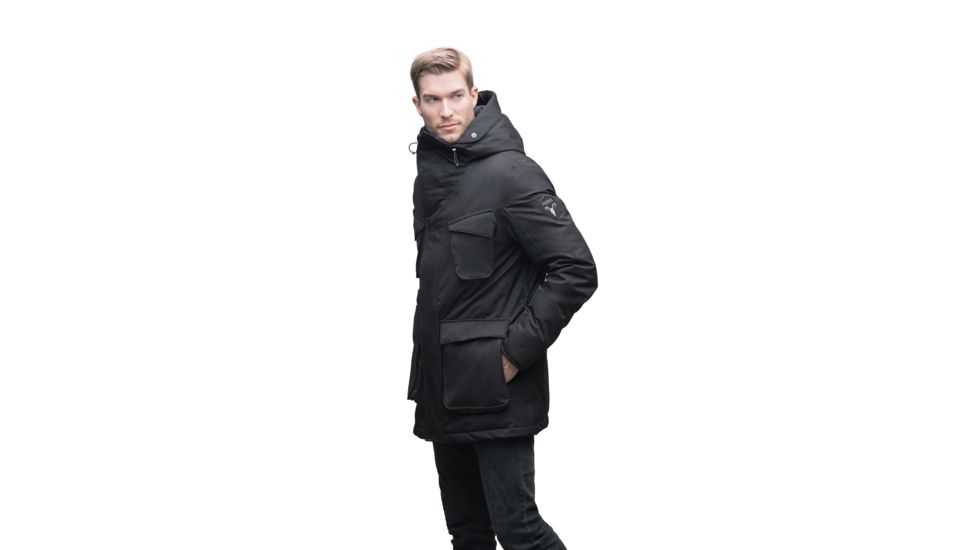 Nobis Rosco Midweight Long Parka - Mens -Black-X-Large