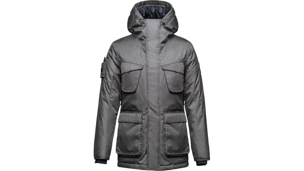 Nobis Rosco Midweight Long Parka - Mens -Steel Grey-Large