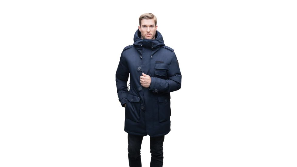 Nobis Shelby Military Parka - Mens -Crosshatch Navy-Large
