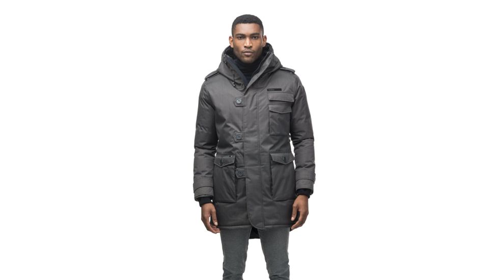 Nobis Shelby Military Parka - Mens, Crosshatch Steel Grey, Small, SHELBY-CH STEEL GREY-S