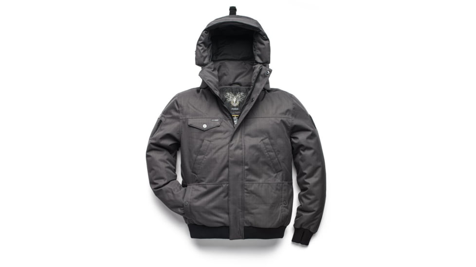 Nobis Stanford Midweight Bomber Jacket - Mens, Steel Grey, Medium, STANFORD-Grey-M