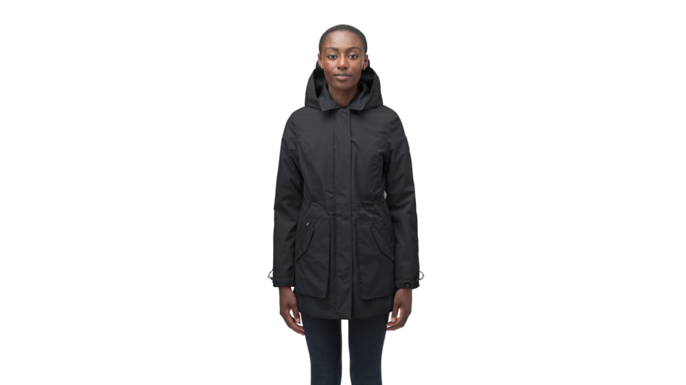 Nobis Terra Ladies Thigh Length Jacket - Womens, 3L Black, Extra Small, TERRA-3L Black-XS