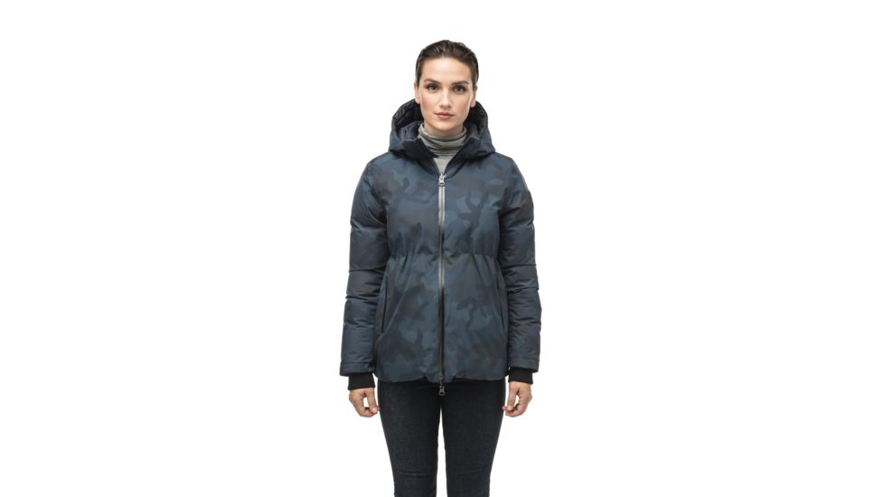 Nobis Viola Reversible Puffer Jacket - Womens, Navy Camo, Large, VIOLA-3L NAVY CAMO-L