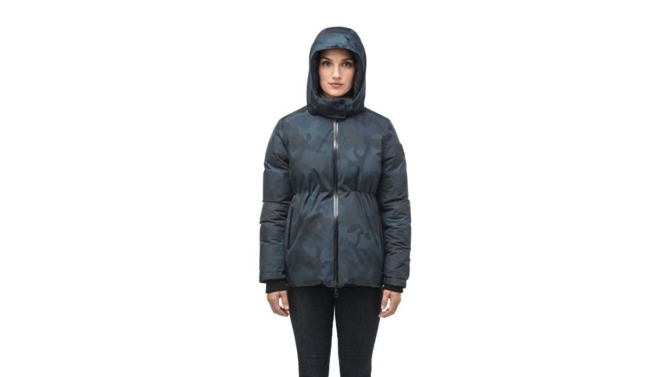 Nobis Viola Reversible Puffer Jacket - Womens, Navy Camo, Large, VIOLA-3L NAVY CAMO-L