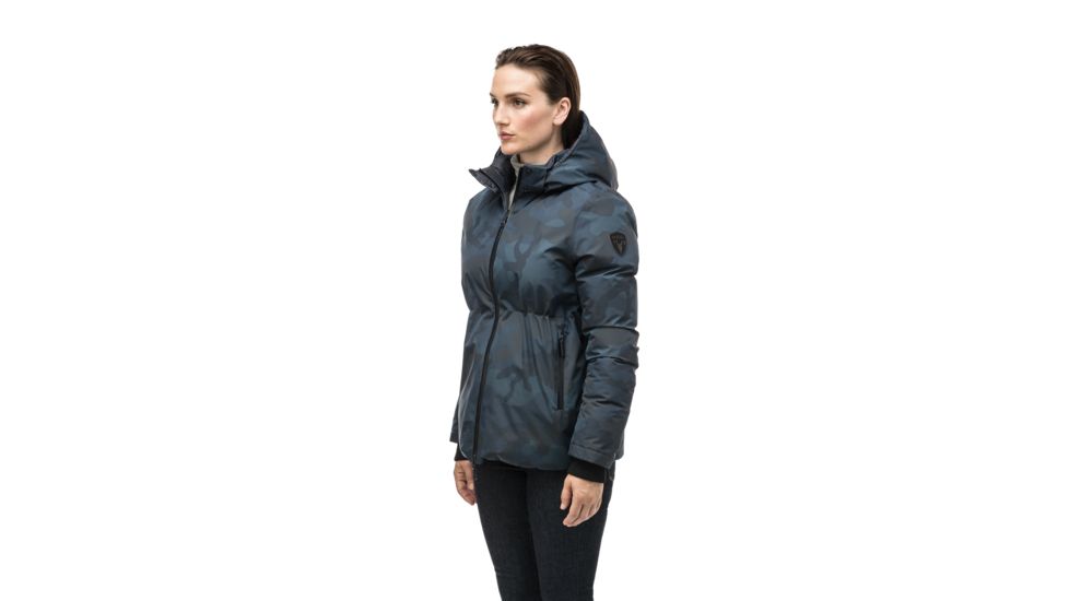 Nobis Viola Reversible Puffer Jacket - Womens, Navy Camo, Large, VIOLA-3L NAVY CAMO-L