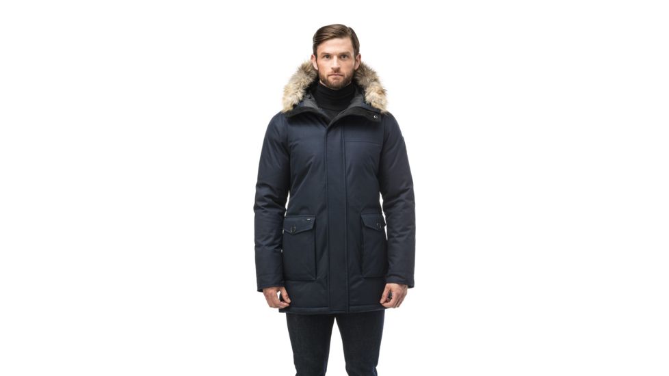 Nobis Yves Parka - Mens, Crosshatch Navy, Small, YVES-CH NAVY-S