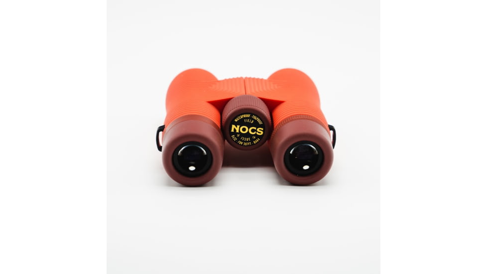 Nocs Provisions Field Issue 8x32mm Roof Prism Waterproof Binoculars, Rugged, Coral Red, NOC-FLD-RED