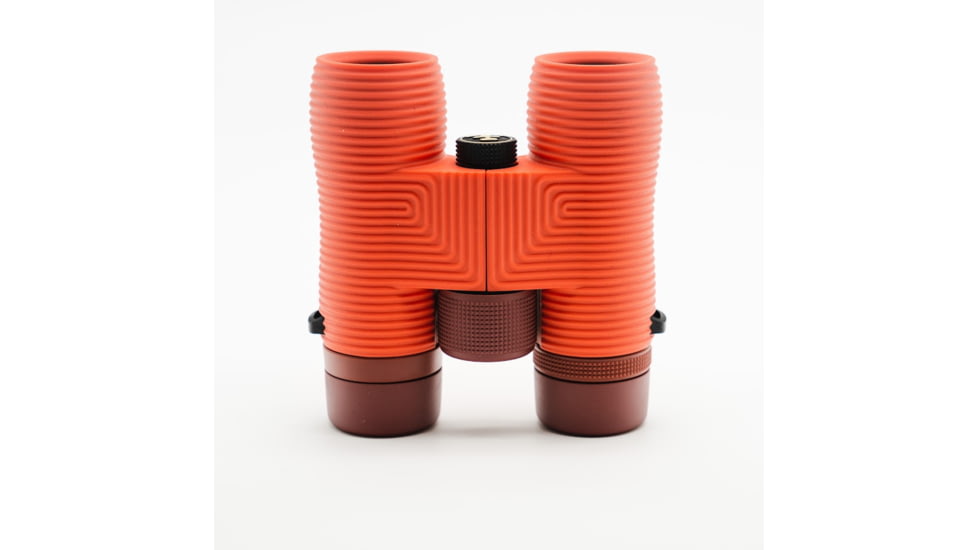 Nocs Provisions Field Issue 8x32mm Roof Prism Waterproof Binoculars, Rugged, Coral Red, NOC-FLD-RED