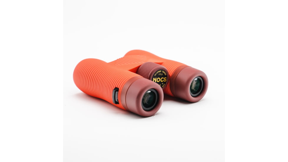 Nocs Provisions Field Issue 8x32mm Roof Prism Waterproof Binoculars, Rugged, Coral Red, NOC-FLD-RED