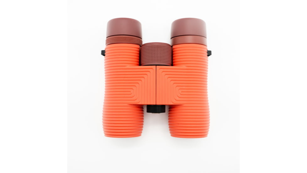 Nocs Provisions Field Issue 8x32mm Roof Prism Waterproof Binoculars, Rugged, Coral Red, NOC-FLD-RED