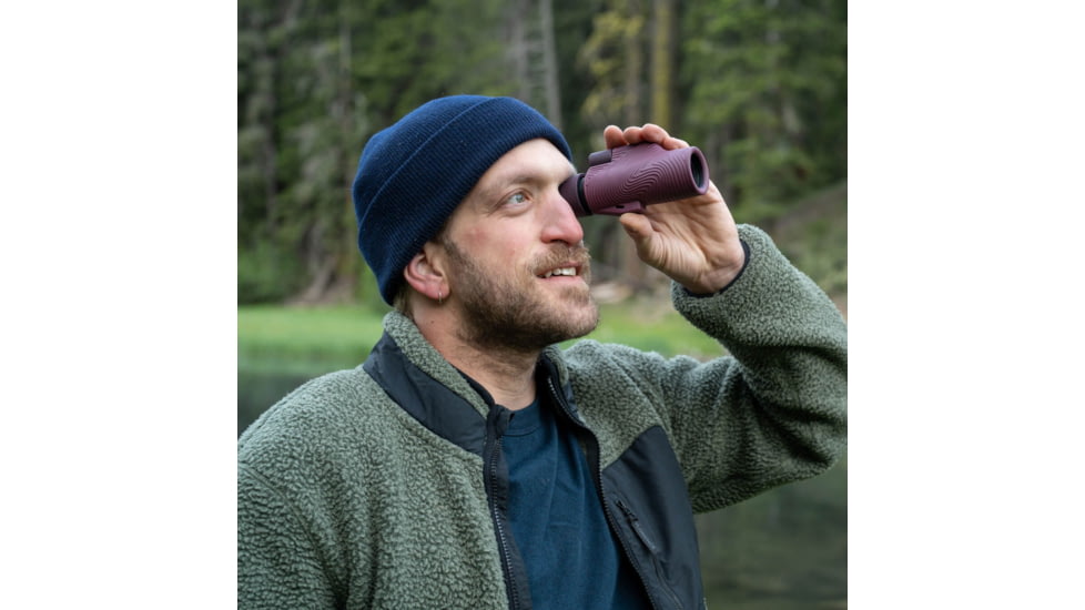 Nocs Provisions Field Tube 10x32mm Monocular, Maroon, NOC-FTX-MRN