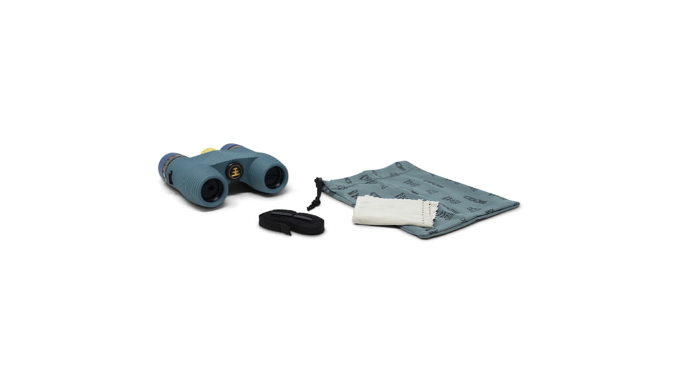 Nocs Provisions Standard Issue 10x25mm Roof Prism Waterproof Binoculars, Pacific Blue II, NOC-STX-BL2