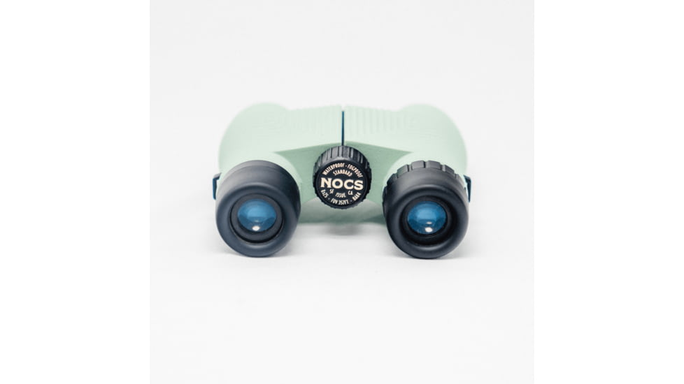 Nocs Provisions Standard Issue 10x25mm Roof Prism Waterproof Binoculars, Rugged, Icy Mint, NOC-STX-GN3