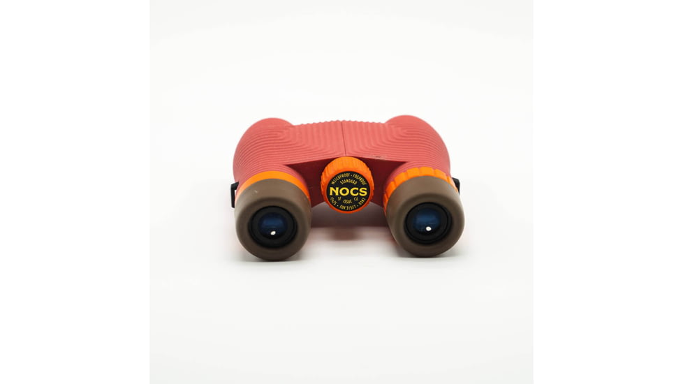 Nocs Provisions Standard Issue 10x25mm Roof Prism Waterproof Binoculars, Rugged, Manzanita Red, NOC-STX-RED