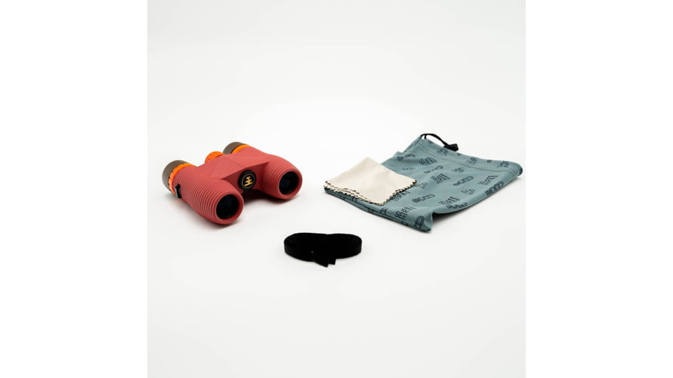 Nocs Provisions Standard Issue 10x25mm Roof Prism Waterproof Binoculars, Rugged, Manzanita Red, NOC-STX-RED