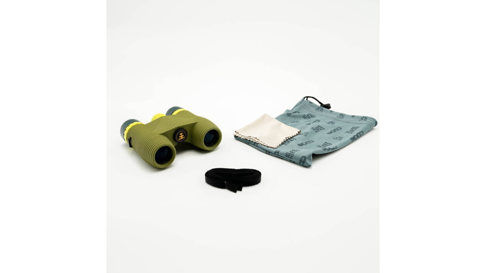 Nocs Provisions Standard Issue 10x25mm Roof Prism Waterproof Binoculars, Rugged, Olive Green, NOC-STX-GN2