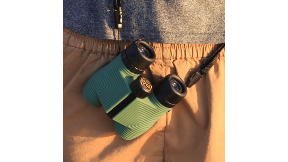 Nocs Provisions Standard Issue 10x25mm Roof Prism Waterproof Binoculars, Rugged, Sage Green, NOC-STX-GN1