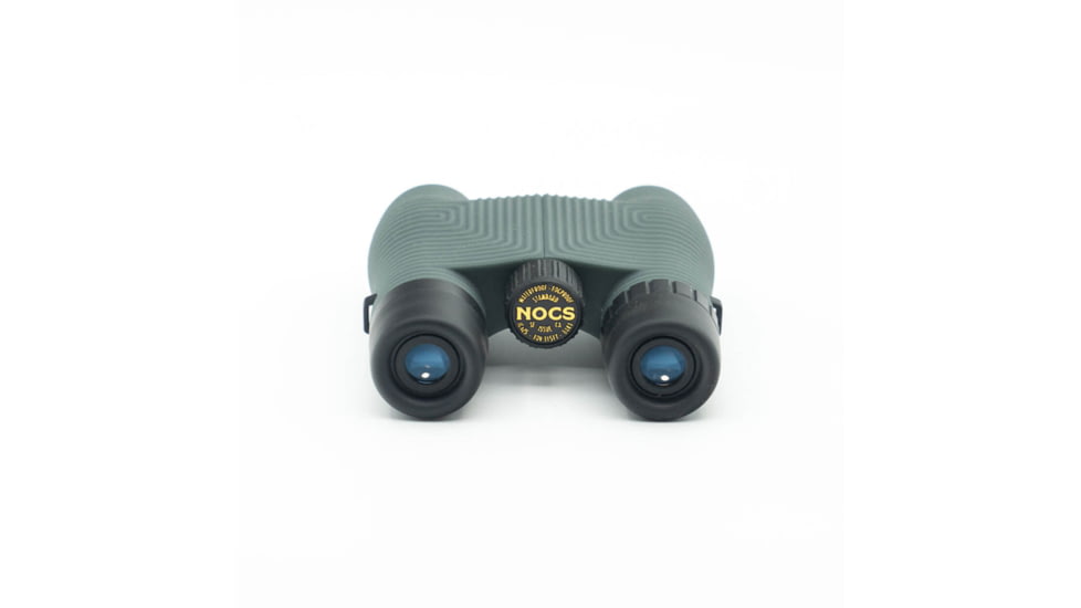 Nocs Provisions Standard Issue 10x25mm Roof Prism Waterproof Binoculars, Rugged, Willow Gray, NOC-STX-GRY