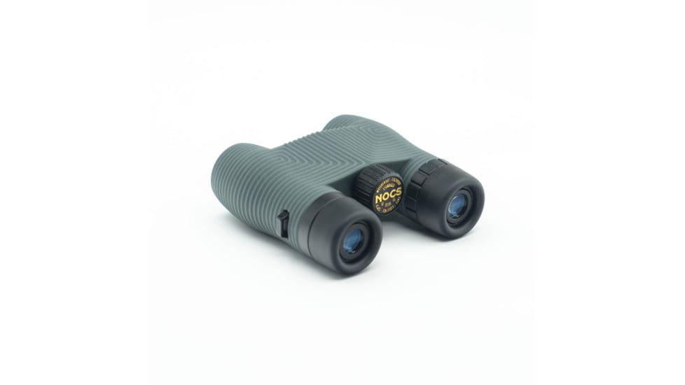 Nocs Provisions Standard Issue 10x25mm Roof Prism Waterproof Binoculars, Rugged, Willow Gray, NOC-STX-GRY